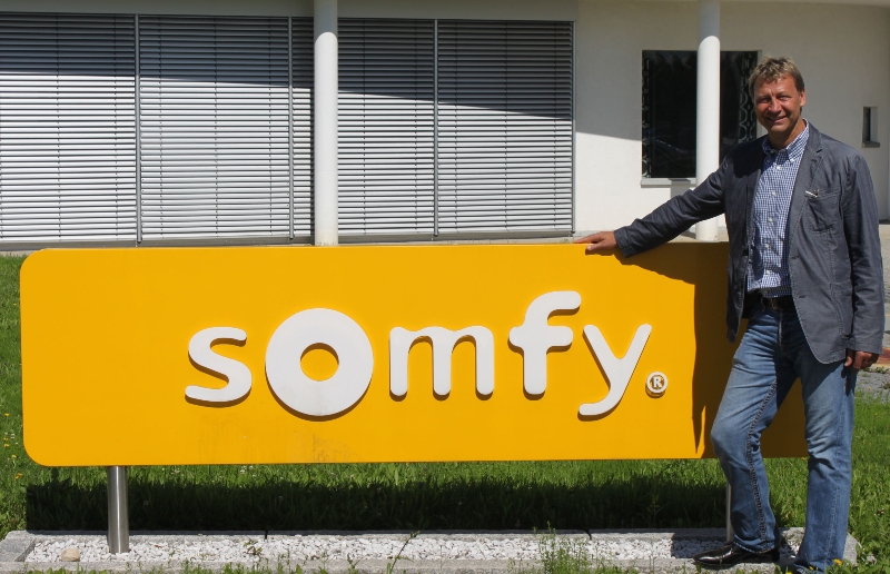 Guido Buchwald mit Somfy