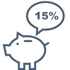 15% Zuschuss