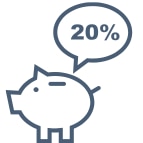 20% Zuschuss