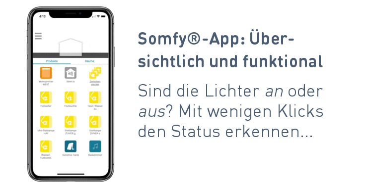 Somfy® Plug io in Kombination mit TaHoma